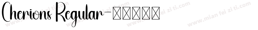 Cherions Regular字体转换
